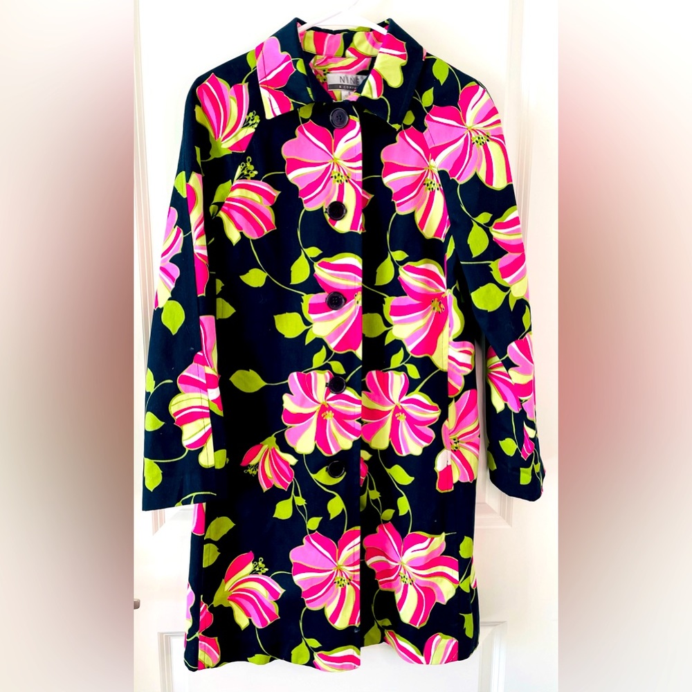 Floral Nine & Co Trench Coat